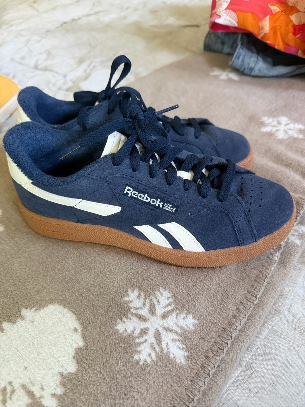 Reebok Club C Grounds Navy Suede Sneakers